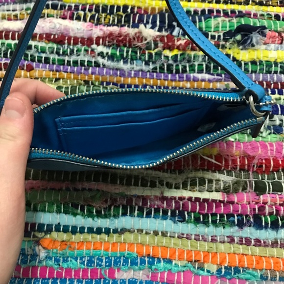 Blue COACH wristlet used! Almost new - Picture 4 of 5